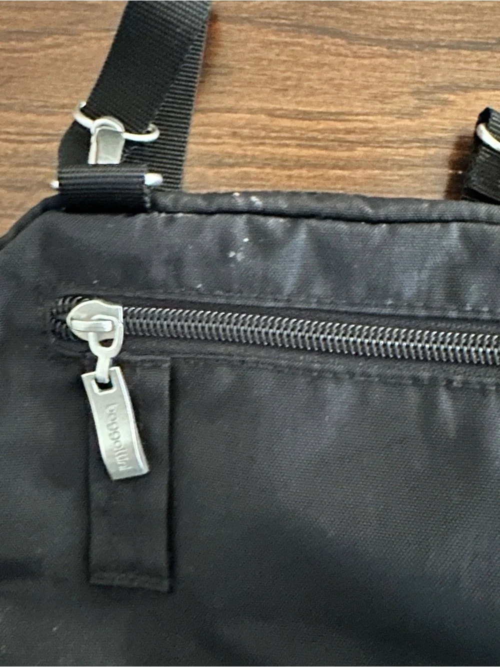 Baggallini Black Compact Messenger Crossbody